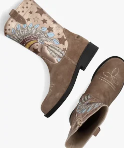 cognac shoesme cowboylaarzen nw22w006