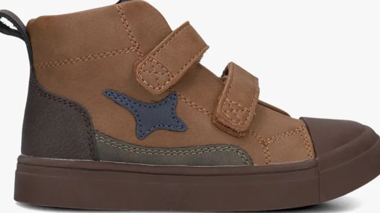 cognac shoesme hoge sneakers sh24w041