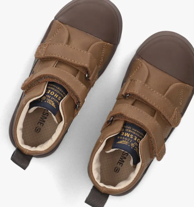 cognac shoesme hoge sneakers sh24w041