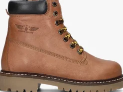 cognac shoesme veterboots ti23w120