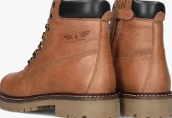 cognac shoesme veterboots ti23w120