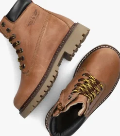 cognac shoesme veterboots ti23w120