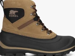 cognac sorel veterboots buxton lace wp