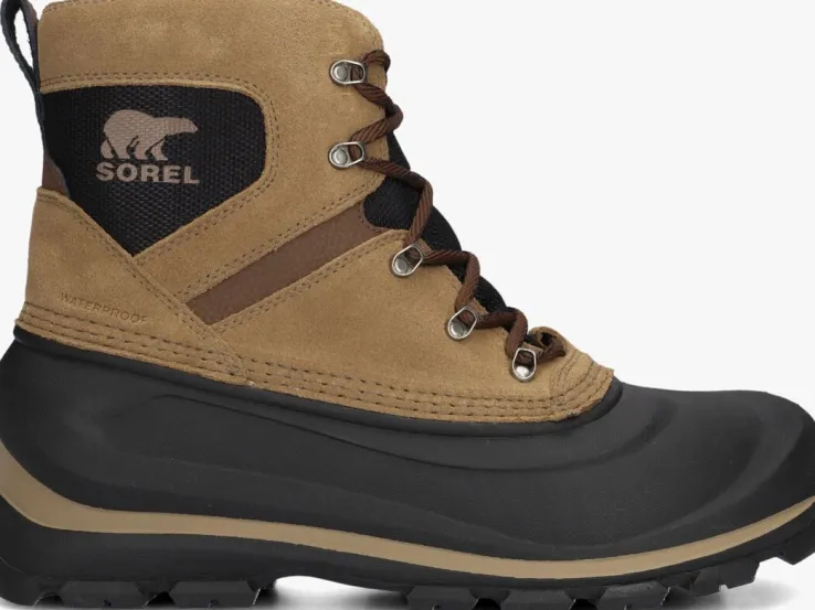 cognac sorel veterboots buxton lace wp