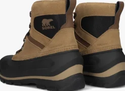 cognac sorel veterboots buxton lace wp