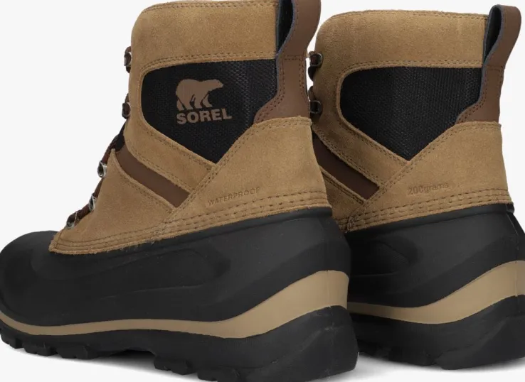 cognac sorel veterboots buxton lace wp