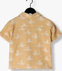 cognac sproet & sprout polo shirt goose print