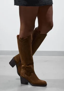 cognac stefano lauran hoge laarzen b5631