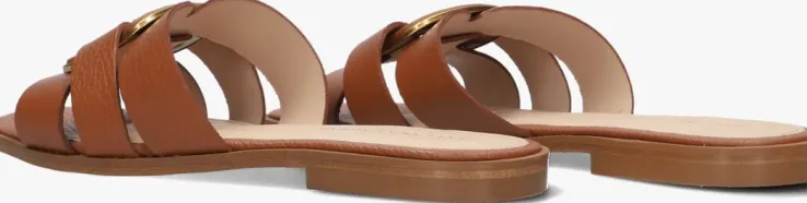 cognac stefano lauran slippers 24152