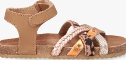 cognac ton & ton platte sandalen pl_omo08
