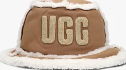 cognac ugg hoed bonded fleece bucket hat