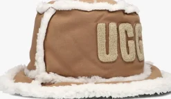 cognac ugg hoed bonded fleece bucket hat