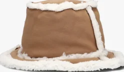 cognac ugg hoed bonded fleece bucket hat