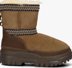 cognac ugg vachtlaarzen classic mini trailgazer