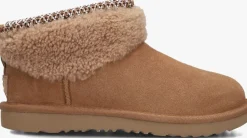 cognac ugg vachtlaarzen classic ultra mini maxi curly girls