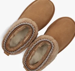 cognac ugg vachtlaarzen classic ultra mini maxi curly girls