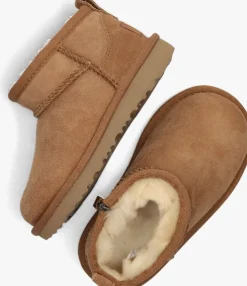cognac ugg vachtlaarzen classic utra mini t
