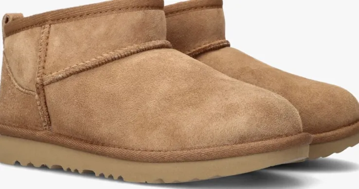 cognac ugg vachtlaarzen classic ultra mini kids