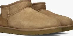 cognac ugg vachtlaarzen m classic ultra mini