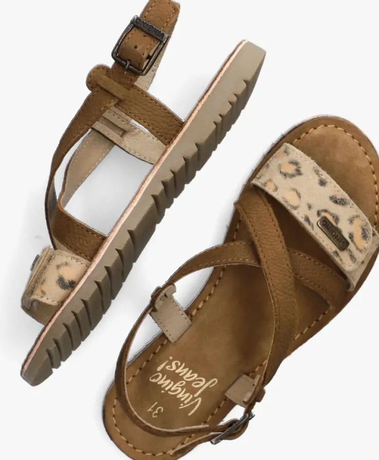 cognac vingino sandalen evaline