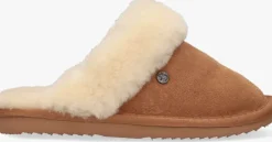 cognac warmbat pantoffels flurry kids