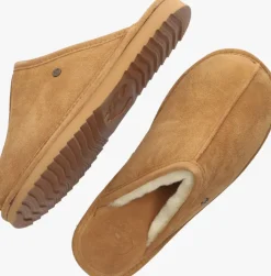 cognac warmbat pantoffels barron