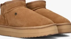 cognac warmbat vachtlaarzen durack plateau