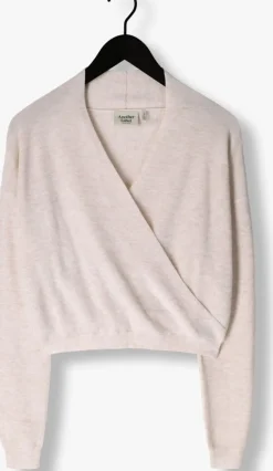 creme another label trui leni knitted pull