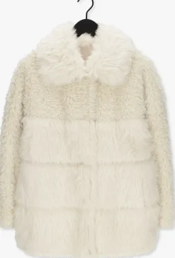 creme beaumont faux fur jas soft fur mix jacket