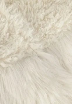 creme beaumont faux fur jas soft fur mix jacket
