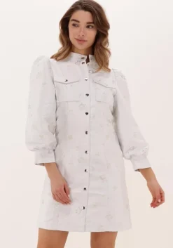 creme bruuns bazaar mini jurk prunella adrine dress