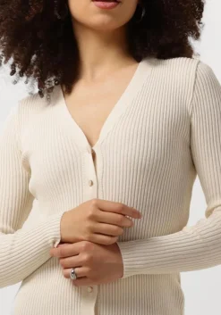 creme bruuns bazaar vest gallberry carica knit cardigan