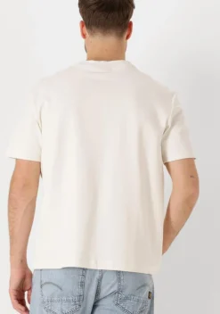 creme calvin klein t-shirt calvin klein label tee