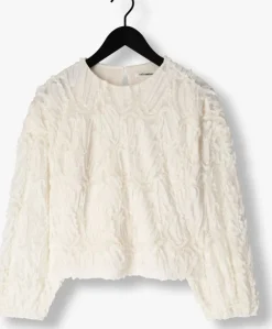 creme co'couture blouses shania fluffy blouse