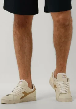 creme diadora lage sneakers game l low waxed m