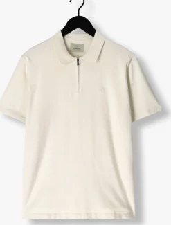 creme dstrezzed polo dorian zip polo