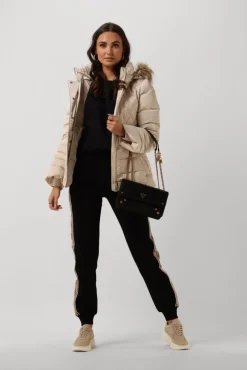 creme guess gewatteerde jas laurie down jacket