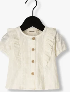 creme lil' atelier blouses nbfjazelle ss loose shirt lil