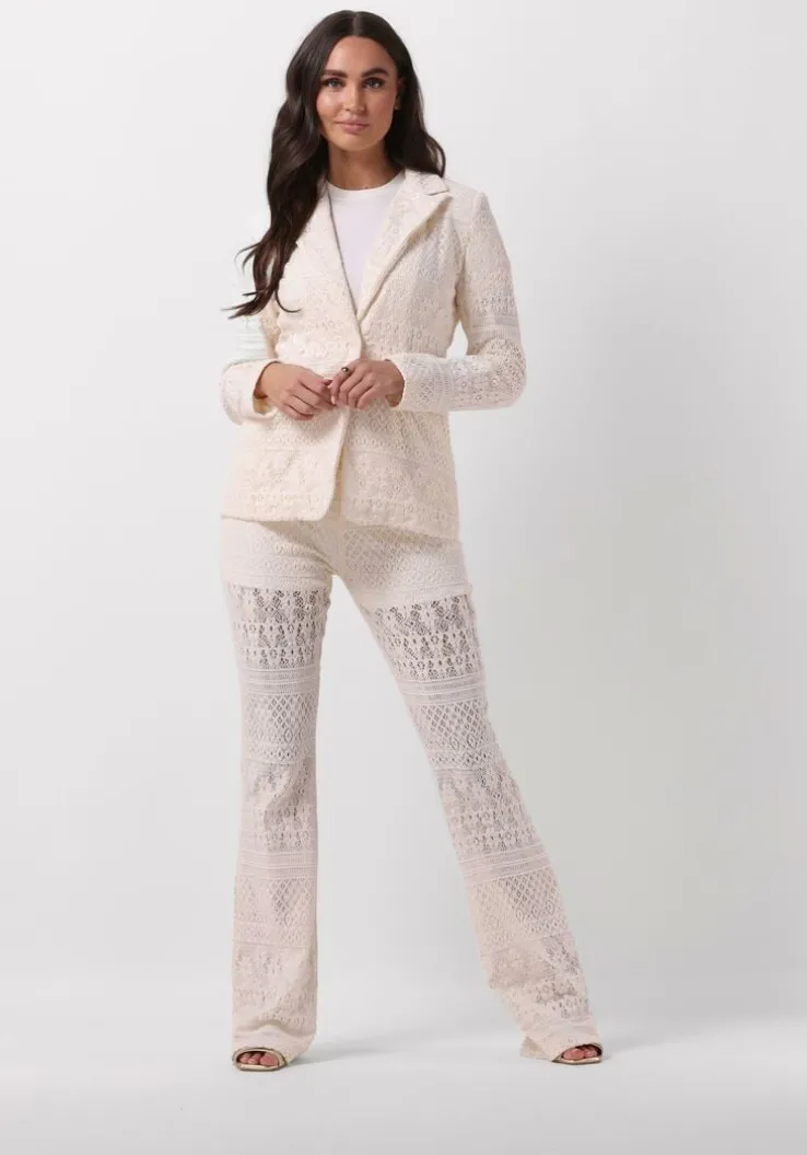 creme liu jo blazer pizzo macrame tp jacket