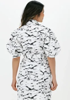 creme liu jo mini jurk abito gabardina