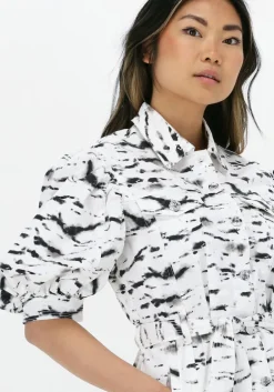 creme liu jo mini jurk abito gabardina