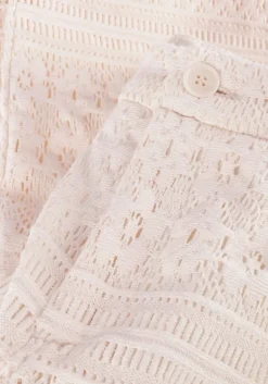 creme liu jo pantalon pizzo macrame tp pants