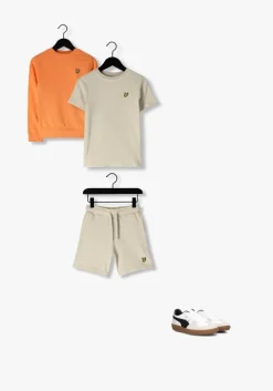 creme lyle & scott korte broek towelling short