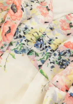 creme neo noir maxi jurk silfi flower print dress