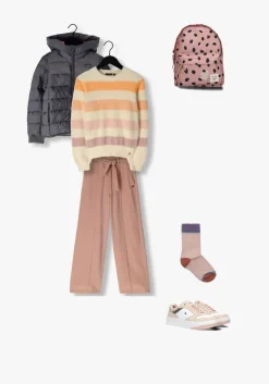 creme nono trui ketan fluffy yarn striped sweater