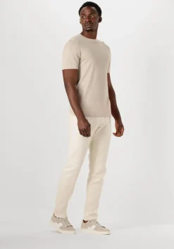 creme profuomo chino trouser rf herringbone