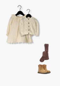 creme quincy mae jurken isla dress