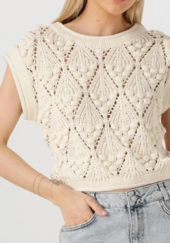 creme rouge edit top rouseverine ss o-neck knit top