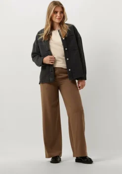 creme ruby tuesday trui timothee sweat top with shoulder detail