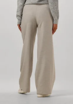 creme selected femme pantalon slfrita-paxa hw extra wide pant